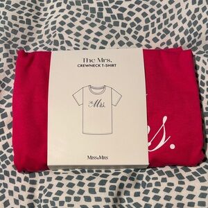 Miss to Mrs Red Crewneck T-Shirt